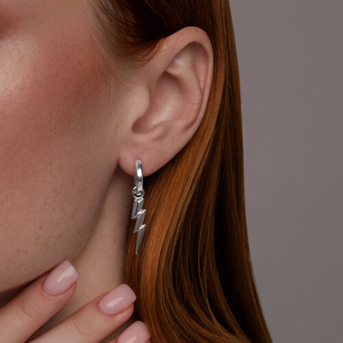 Серьга из серебра из серебро — вид 2