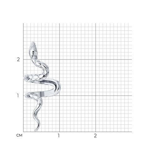 cерьга из серебро — вид 3