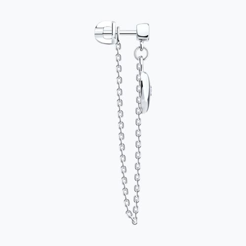 Серьга из серебра с фианитами из серебро — вид 3