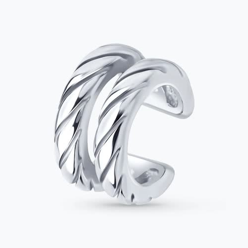 Серьга из серебра - видео на модели