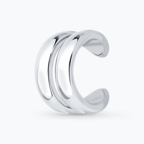 Серьга из серебра - видео на модели