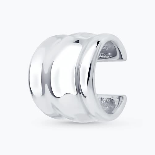 Серьга из серебра - видео на модели