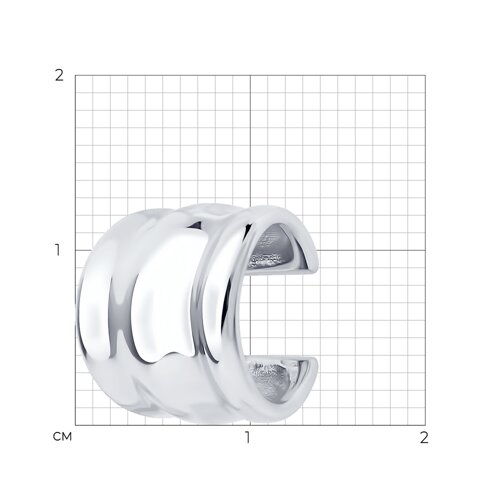 Серьга из серебра из серебро — вид 5
