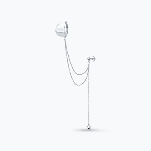 Серьга из серебра - видео на модели