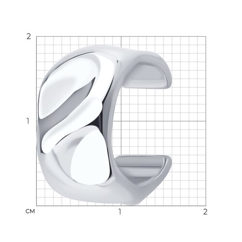 Серьга из серебра из серебро — вид 5