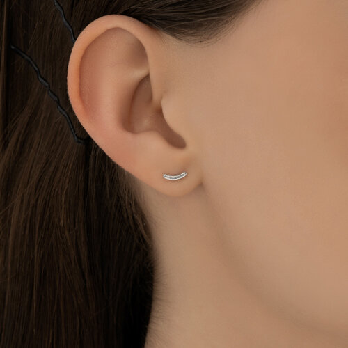 Серьга из серебра из серебро — вид 3