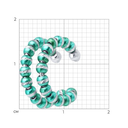 Серьга из серебра из серебро — вид 5