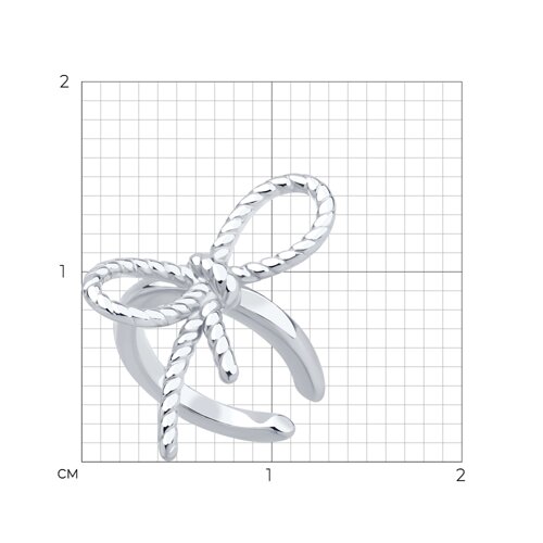 Серьга из серебра из серебро — вид 5