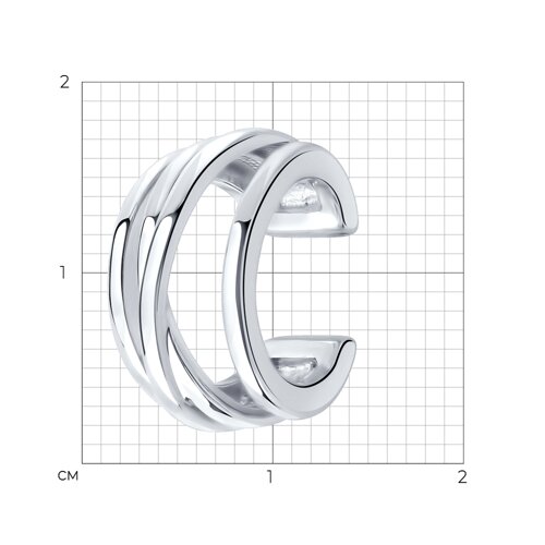 Серьга из серебра из серебро — вид 6