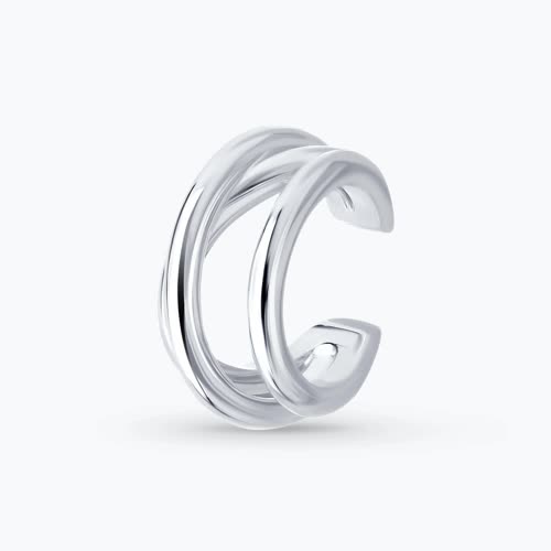 Серьга из серебра - видео на модели