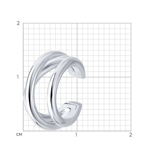 Серьга из серебра из серебро — вид 5