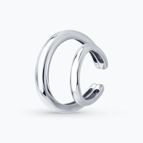 Серьга из серебра - видео на модели