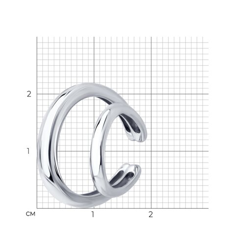 Серьга из серебра из серебро — вид 5