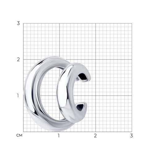 Серьга из серебра из серебро — вид 5