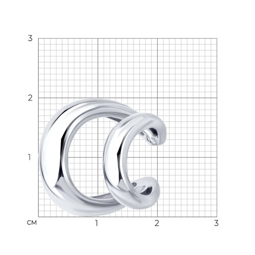 Серьга из серебра из серебро — вид 5