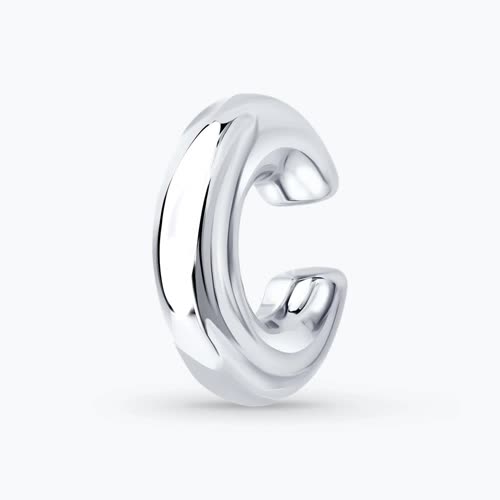 Серьга из серебра - видео на модели