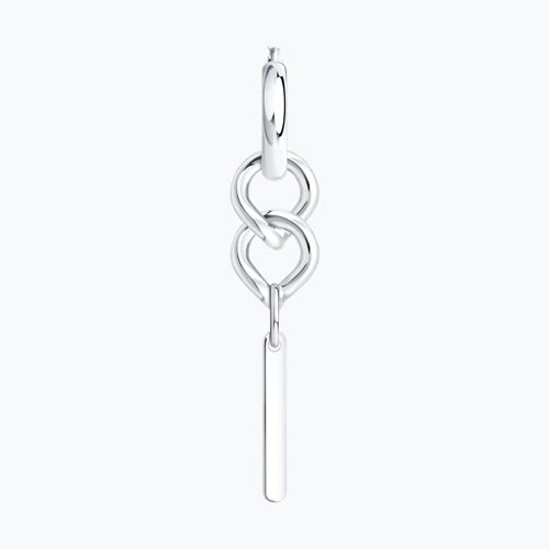 Серьга из серебра из серебро — вид 2