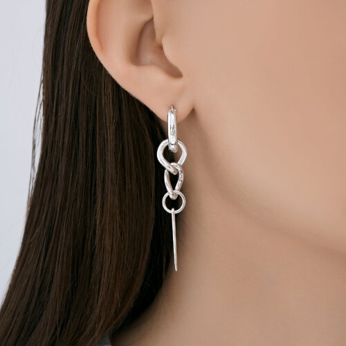 Серьга из серебра из серебро — вид 4