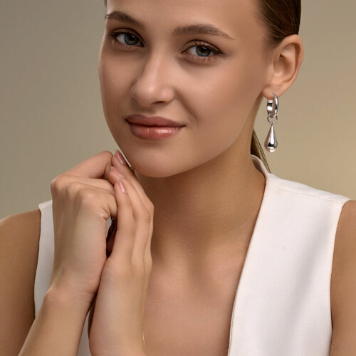 Серьга из серебра из серебро — вид 5