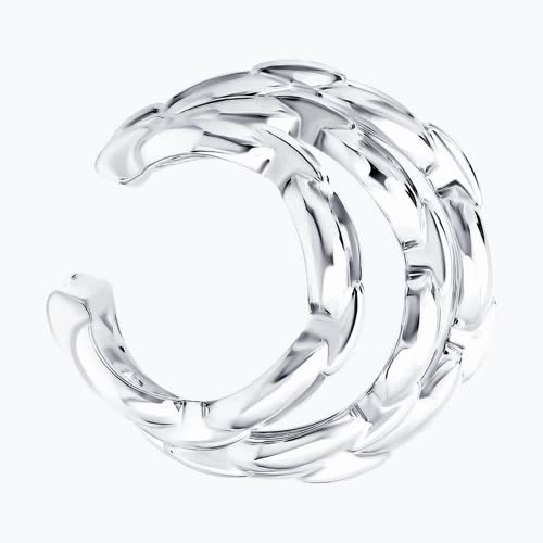 Серьга из серебра с фианитами из серебро — вид 3