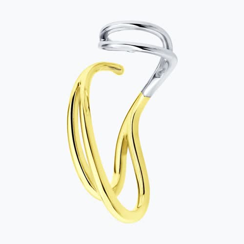 Серьга из золочёного серебра - видео на модели