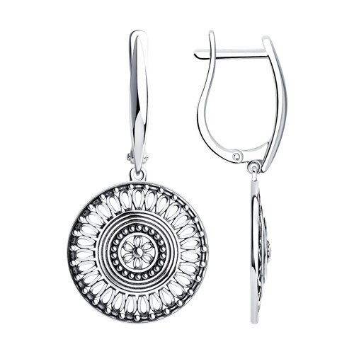 Серьги из серебра из серебро