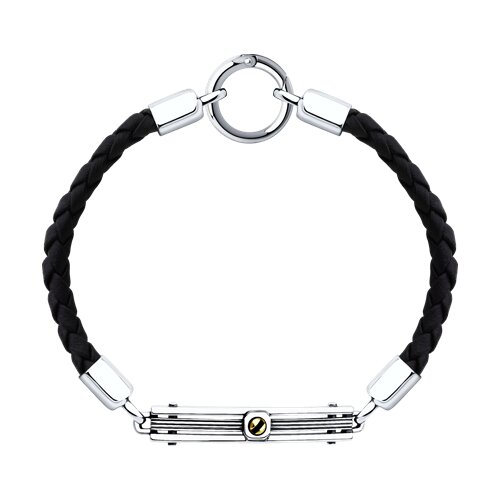 Мужской браслет из золочёного серебра