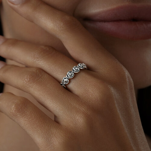 Кольцо из чернёного серебра из серебро — вид 3