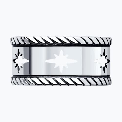 Кольцо из чернёного серебра из серебро — вид 2