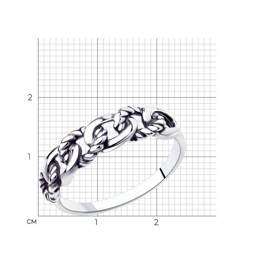 Кольцо из серебра из серебро — вид 5