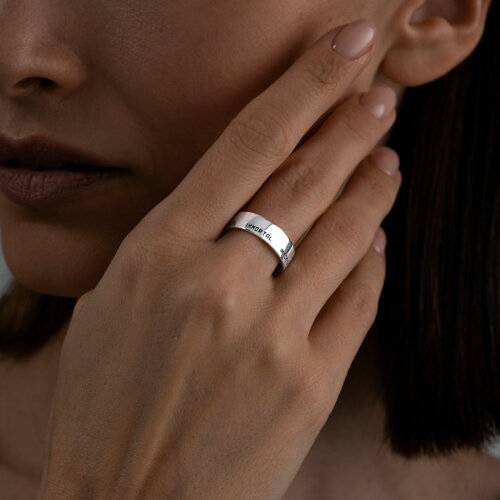 Кольцо из серебра из серебро — вид 2