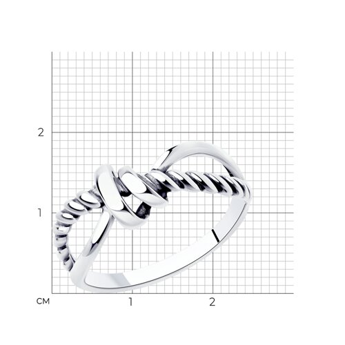 Кольцо из серебра из серебро — вид 5