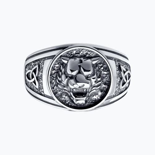 Кольцо из серебра из серебро — вид 2