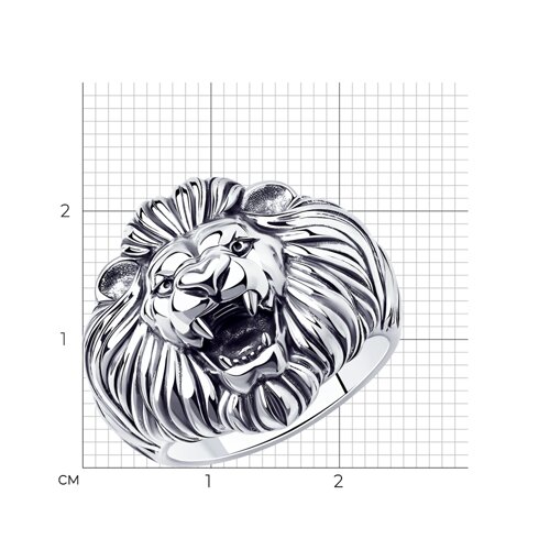 Кольцо из серебра из серебро — вид 4