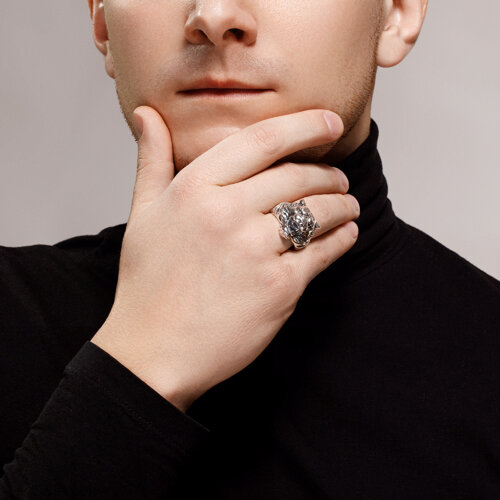 Кольцо из серебра из серебро — вид 3