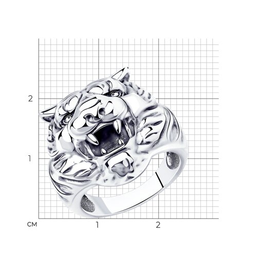 Кольцо из серебра из серебро — вид 4