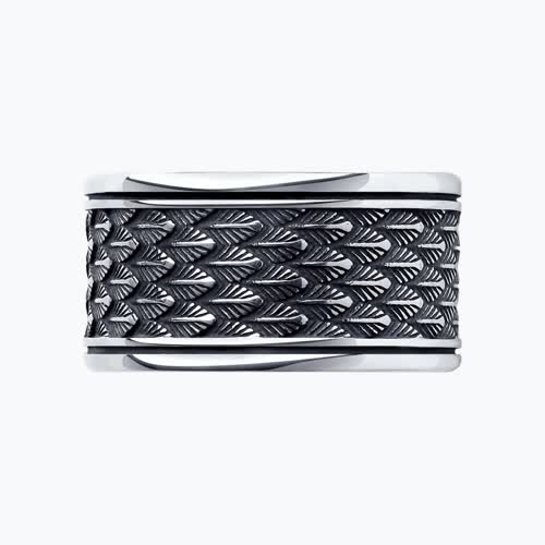 Кольцо из серебра из серебро — вид 2