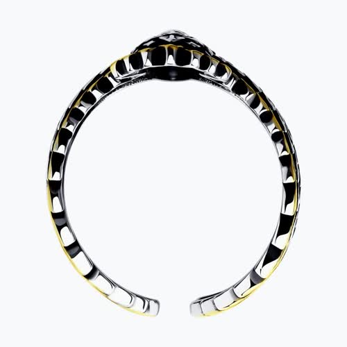 Кольцо из золочёного серебра из серебро — вид 2