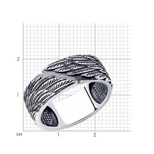 Кольцо из серебра из серебро — вид 5