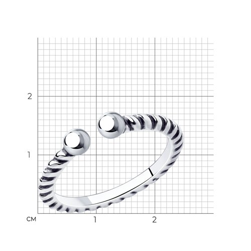 Кольцо из серебра из серебро — вид 5