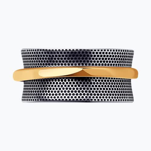 Кольцо из золочёного серебра из серебро — вид 2