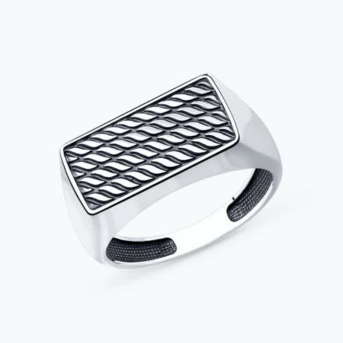 Кольцо из серебра - видео на модели