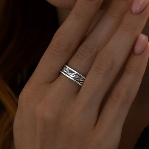 Кольцо из серебра из серебро — вид 2