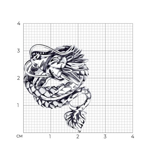 Кольцо из серебра из серебро — вид 6