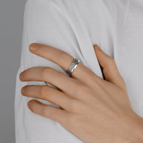 Кольцо из серебра из серебро — вид 3