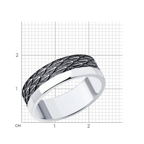 Кольцо из серебра из серебро — вид 4