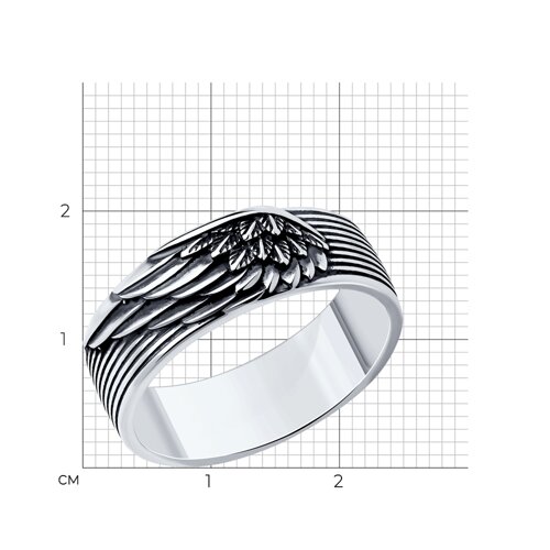 Кольцо из серебра из серебро — вид 3