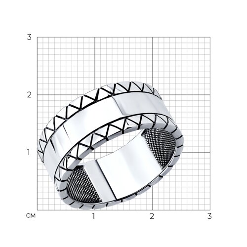 Кольцо из серебра из серебро — вид 4