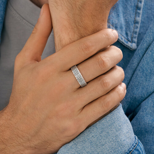 Кольцо из серебра из серебро — вид 4