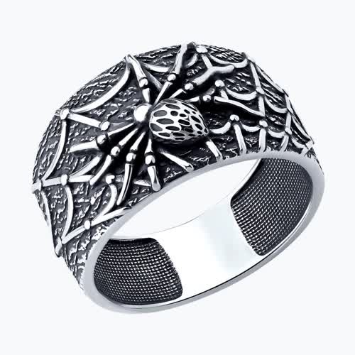 Кольцо из серебра - видео на модели